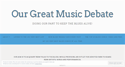 Desktop Screenshot of mygreatmusicdebate.com
