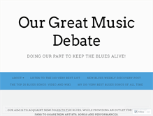 Tablet Screenshot of mygreatmusicdebate.com